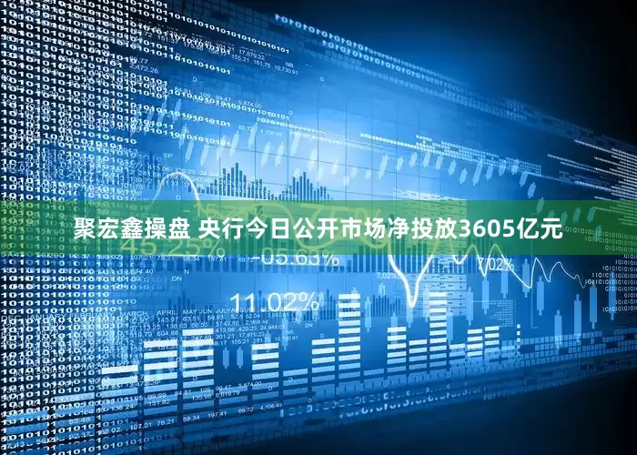 聚宏鑫操盘 央行今日公开市场净投放3605亿元