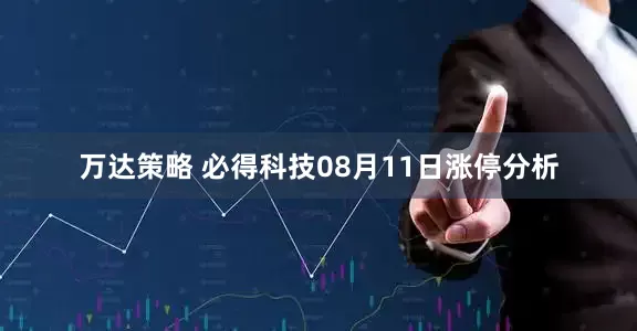 万达策略 必得科技08月11日涨停分析