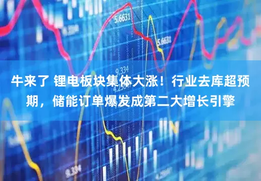 牛来了 锂电板块集体大涨！行业去库超预期，储能订单爆发成第二大增长引擎